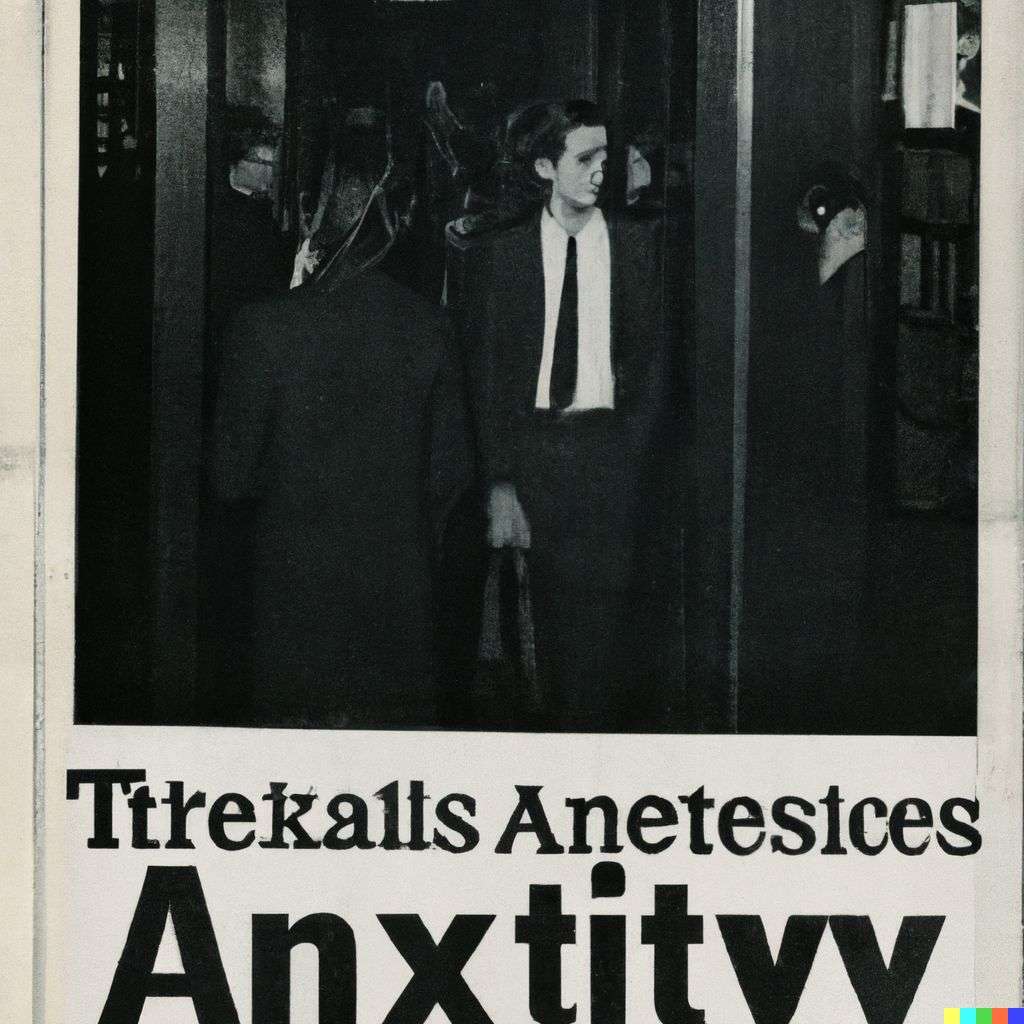 a representation of anxiety, front page of The New York Times, 1980